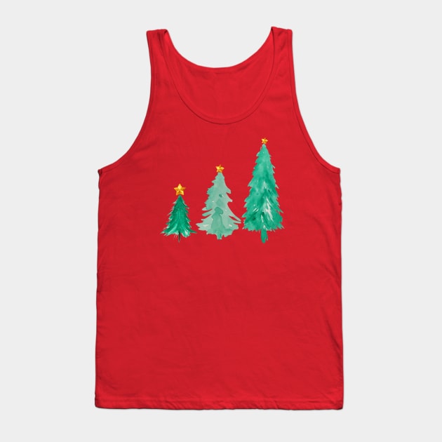 Vintage Christmas trees Tank Top by Nano-none